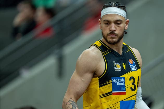 Gavin Schilling (MHP RIESEN Ludwigsburg, 34), GER, MHP Riesen vs. BMA365 Bamberg Baskets, Basketball Bundesliga, easycredit BBL, 19. Spieltag, Spielzeit 2025 2026, 07.02.2026, GER, MHP Riesen vs. BMA365 Bamberg Baskets, Basketball Bundesliga, easycredit BBL, 19. Spieltag, Spielzeit 2025 2026, 07.02.2026 Ludwigsburg Copyright: xEibner-Pressefoto SaschaxWaltherx EP_EER
