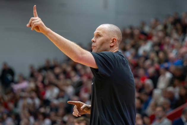 Henrik Sonko (Tigers Tuebingen, Head-Coach), GER, Gießen 46ers vs. Tigers Tuebingen, Basketball, Herren, Pro A, 2. Barmer Basketball Bundesliga, 08.02.2026. GER, Gießen 46ers vs. Tigers Tuebingen, Basketball, Herren, Pro A, 2. Barmer Basketball Bundesliga Gießen Copyright: xEibner-Pressefoto FlorianxWiegandx EP_FWD