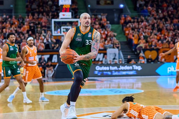 Maik Zirbes (Gladiators Trier, 33) GER, ratiopharm ulm vs. Gladiators Trier, Basketball, 21. Spieltag, EasyCredit Bundesliga, Spielzeit 2025 2026, 08.02.2026 GER, ratiopharm ulm vs. Gladiators Trier, Basketball, 21. Spieltag, EasyCredit Bundesliga, Spielzeit 2025 2026, 08.02.2026 Neu-Ulm Copyright: xEibner-Pressefoto GeraldxOelze-dexStoppanyx EP_ODS