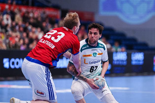 Einar Olafsson (Handball Verein Hamburg, 23), Dean Bombac (SC DHfK Leipzig, 67) GER, Handball Sport Verein Hamburg vs. SC DHfK Leipzig, Handball, 1. Bundesliga, Spieltag 20, Saison 2025 2026, 10.02.2026 GER, Handball Sport Verein Hamburg vs. SC DHfK Leipzig, Handball, 1. Bundesliga, Spieltag 20, Saison 2025 2026, 10.02.2026 Hamburg Copyright: xEibner-Pressefoto MarcelxvonxFehrnx EP_MFN