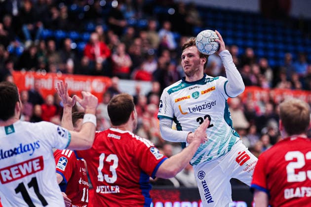 Franz Semper (SC DHfK Leipzig, 32) GER, Handball Verein Hamburg vs. SC DHfK Leipzig, Handball, 1. Bundesliga, Spieltag 20, Saison 2025 2026, 10.02.2026 GER, Handball Sport Verein Hamburg vs. SC DHfK Leipzig, Handball, 1. Bundesliga, Spieltag 20, Saison 2025 2026, 10.02.2026 Hamburg Copyright: xEibner-Pressefoto MarcelxvonxFehrnx EP_MFN