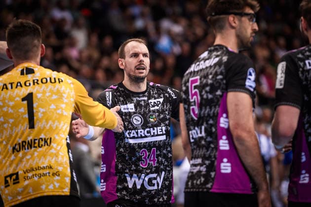 Kai Haefner (TVB Stuttgart, 34) GER, TVB Stuttgart - ThSV Eisenach, DAIKIN HBL, Handball, Bundesliga, 20. Spieltag, Spielzeit 2025 2026, 09.02.2026 GER, TVB Stuttgart - ThSV Eisenach, DAIKIN HBL, Handball, Bundesliga, 20. Spieltag, Spielzeit 2025 2026, 09.02.2026 Stuttgart Copyright: xSandyxDinkelackerx EP_SDR