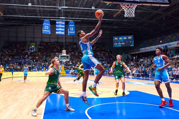 Korbleger William Christmas (Frankfurt Skyliners, 08) GER, Skyliners Frankfurt vs. Gladiators Trier, Basketball, 19. Spieltag, EasyCredit Bundesliga, Spielzeit 2025 2026, 11.02.2026 GER, Skyliners Frankfurt vs. Gladiators Trier, Basketball, 19. Spieltag, EasyCredit Bundesliga, Spielzeit 2025 2026, 11.02.2026 Frankfurt Main Copyright: xEibner-Pressefoto GeraldxOelze-dexStoppanyx EP_ODS