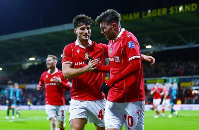 Josh Windass of Wrexham celebrates scoring the opening goal Wrexham v Ipswich Town, Emirates FA Cup, Fourth Round, Football, SToK Cae Ras, Wrexham, UK - 13 Feb 2026Wrexham SToK Cae Ras United Kingdom EDITORIAL USE ONLY No use with unauthorised audio, video, data, fixture lists, club league logos or live services. Online in-match use limited to 120 images, no video emulation. No use in betting, games or single club league player publications. Copyright: xMattxWest Shutterstockx 16593547ar
