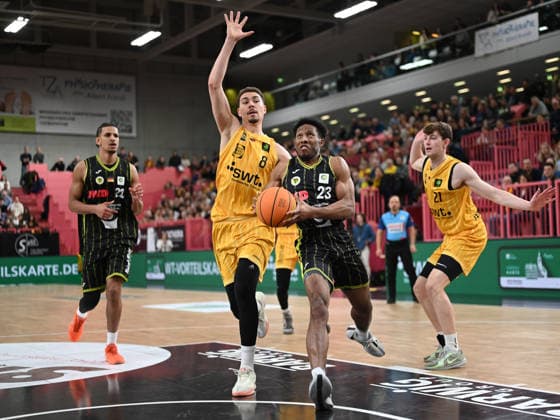 Kevaughn Allen (BBC Medi Bayreuth, 23) GER, Tigers Tuebingen vs. BBC Medi Bayreuth, Basketball, Herren, Pro A, 2. Barmer Basketball Bundesliga, Saison 2025 2026, 14.02.2026 GER, Tigers Tuebingen vs. BBC Medi Bayreuth, Basketball, Herren, Pro A, 2. Barmer Basketball Bundesliga, Saison 2025 2026, 14.02.2026 Tuebingen Copyright: xEibner-Pressefoto NicolasxWoernx EP_NWN