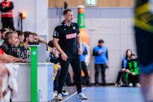 Handball, HBL, GWD Minden - Rhein-Neckar Löwen #2 Maik Machulla (Rhein-Neckar Loewen, Trainer) GER, GWD Minden vs. Rhein-Neckar Loewen, Handball, 1. Bundesliga, 21. Spieltag, Spielzeit 2025 2026, 14.02.2026 GER, GWD Minden vs. Rhein-Neckar Loewen, Handball, 1. Bundesliga, 21. Spieltag, Spielzeit 2025 2026, 14.02.2026 Minden Copyright: xEibner-Pressefoto JanxRollingerx EP_JSK