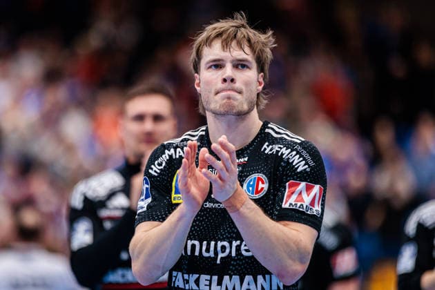 Christopher Bissel (HC Erlangen, 21) ist enttaeuscht traurig nach 27:21 Niederlage GER, TBV Lemgo Lippe vs. HC Erlangen, Handball, 1. Bundesliga, 21. Spieltag, Spielzeit 2025 2026, 15.02.2026 GER, TBV Lemgo Lippe vs. HC Erlangen, Handball, 1. Bundesliga, 21. Spieltag, Spielzeit 2025 2026, 15.02.2026 Lemgo Copyright: xEibner-Pressefoto JanxRollingerx EP_JSK