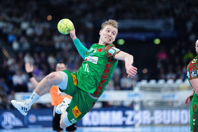 Wurf Tor Gisli Kristjansson (SC Magdeburg, 10) GER, THW Kiel vs. SC Magdeburg, Handball, 1. Bundesliga, Spieltag 21, Saison 2025 2026, 15.02.2026 GER, THW Kiel vs. SC Magdeburg, Handball, 1. Bundesliga, Spieltag 21, Saison 2025 2026, 15.02.2026 Kiel Copyright: xEibner-Pressefoto MarcelxvonxFehrnx EP_MFN