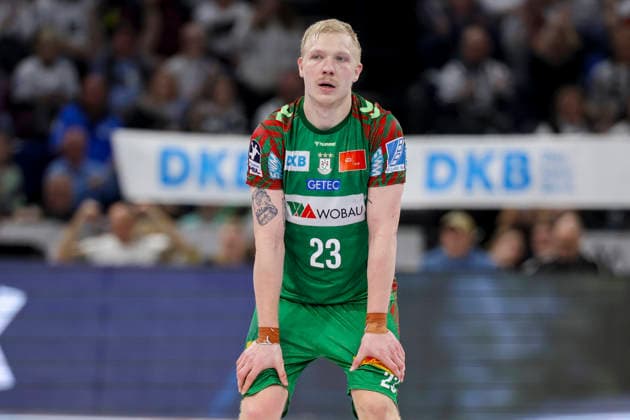 Magnus Saugstrup (SC Magdeburg) schaut enttaeuscht, DAIKIN Handball Bundesliga, THW Kiel v SC Magdeburg, Wunderino Arena am 15. February 2026 in Kiel, Deutschland. (Foto von Marco Steinbrenner DeFodi Images) Magnus Saugstrup (SC Magdeburg) looks dejected, DAIKIN Handball Bundesliga, THW Kiel v SC Magdeburg, Wunderino Arena, February 15, 2026 in Kiel, Germany. (Photo by Marco Steinbrenner DeFodi Images) -