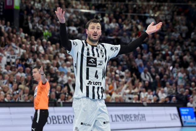 Domagoj Duvnjak (THW Kiel) jubelt, DAIKIN Handball Bundesliga, THW Kiel v SC Magdeburg, Wunderino Arena am 15. February 2026 in Kiel, Deutschland. (Foto von Marco Steinbrenner DeFodi Images) Domagoj Duvnjak (THW Kiel) cheers, DAIKIN Handball Bundesliga, THW Kiel v SC Magdeburg, Wunderino Arena, February 15, 2026 in Kiel, Germany. (Photo by Marco Steinbrenner DeFodi Images) -