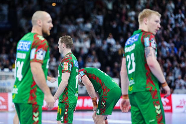 SC Magdeburg enttaeuscht enttaeuschung nach Niederlage GER, THW Kiel vs. SC Magdeburg, Handball, 1. Bundesliga, Spieltag 21, Saison 2025 2026, 15.02.2026 GER, THW Kiel vs. SC Magdeburg, Handball, 1. Bundesliga, Spieltag 21, Saison 2025 2026, 15.02.2026 Kiel Copyright: xEibner-Pressefoto MarcelxvonxFehrnx EP_MFN