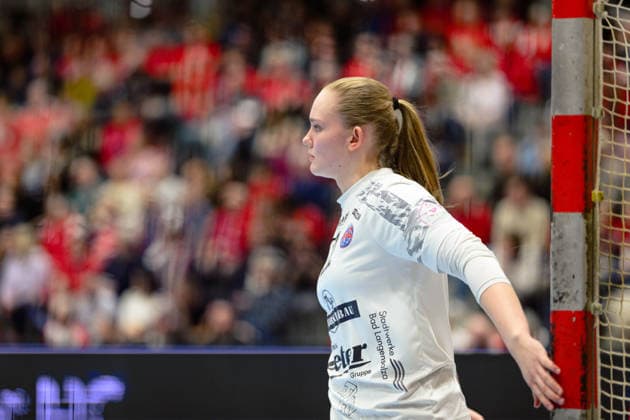 Laura Kuske (Thueringer HC, 11) GER, Thueringer HC gegen Borussia Dortmund , Handball, Alsco Handball Bundesliga Frauen, 18. Spieltag, Saison 2025 2026, 18.02.2026 GER, Thueringer HC gegen Borussia Dortmund , Handball, Alsco Handball Bundesliga Frauen, 18. Spieltag, Saison 2025 2026, 18.02.2026 Bad Langensalza Copyright: xEibner-Pressefoto MartinxHerbstx EP_MHT