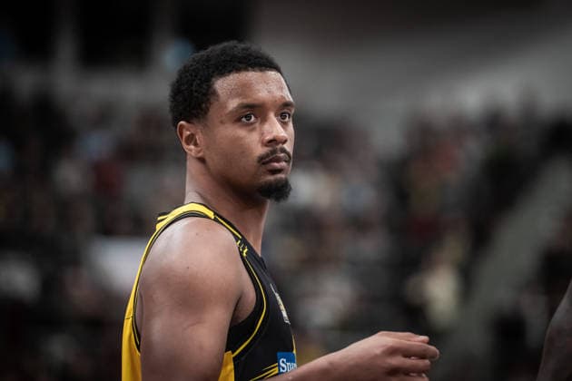 Elijah Hughes (MHP RIESEN Ludwigsburg, 07) GER, MHP Riesen Ludwigsburg vs. Syntainics MBC, Basketball Bundesliga, easycredit BBL, 21. Spieltag, Spielzeit 2025 2026, 19.02.2026 GER, MHP Riesen Ludwigsburg vs. Syntainics MBC, Basketball Bundesliga, easycredit BBL, 21. Spieltag, Spielzeit 2025 2026, 19.02.2026 Ludwigsburg Copyright: xSandyxDinkelackerx EP_SDR