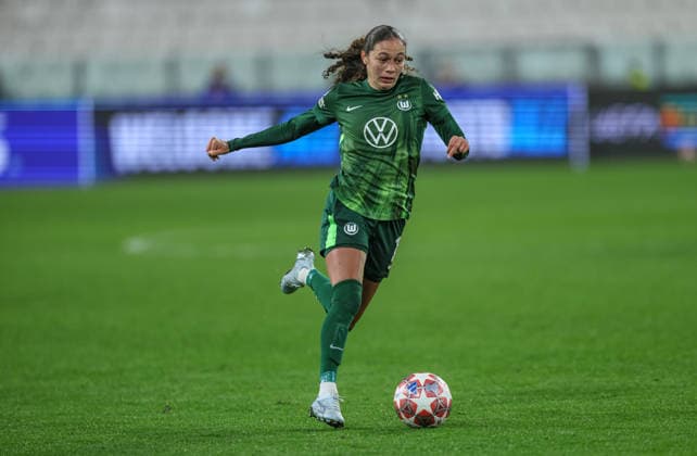 ITA, Wolfsburg, Juventus Turin vs VfL Wolfsburg, Women s Champions League, Fussball, UEFA, Spielzeit 2025 2026, Allianz Stadium, Playoffs, Rückspiel im Bild: Kessya Bussy (VfL Wolfsburg Frauen 19) DFB DFL REGULATIONS PROHIBIT ANY USE OF PHOTOGRAPHS AS IMAGE SEQUENCES AND OR QUASI-VIDEO, 19.02.2026 Copyright: HMBxMedia HendrikxHamelau