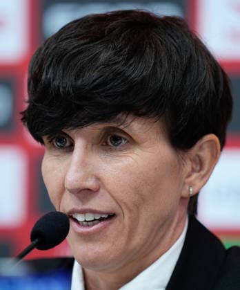 February 20, 2026, Las Rozas, Madrid, Spain: Sonia Bermudez, head coach of Spain, attends a press conference, PK, Pressekonferenz to announce the list of summoned players ahead the FIFA Women s World Cup 2027 football matches of Spain Team against Iceland and Ukraine at Ciudad del Futbol on February 20, 2026, in Las Rozas, Madrid, Spain. Sonia Bermudez Press Conference For Spain Team - FIFA Women s World Cup 2027 - ZUMAa181 20260220_zaa_a181_011 Copyright: xDennisxAgyemanx