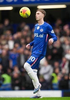Cole Palmer of Chelsea Chelsea v Burnley, Premier League, Football, Stamford Bridge, London, UK - 21 Feb 2026London Stamford Bridge United Kingdom EDITORIAL USE ONLY No use with unauthorised audio, video, data, fixture lists, club league logos or live services. Online in-match use limited to 120 images, no video emulation. No use in betting, games or single club league player publications. Copyright: xJedxLeicester Shutterstockx 16681483l