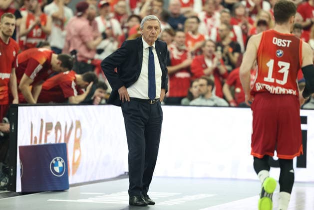 Svetislav Pesic (FC Bayern Basketball, Chef-Trainer), GER, FC Bayern Basketball vs. BMA365 Bamberg Baskets, Basketball, BBL Pokal, BMW TOP FOUR, Halbfinale, Saison 2025 2026, 21.02.2026, GER, FC Bayern Basketball vs. BMA365 Bamberg Baskets, Basketball, BBL Pokal, BMW TOP FOUR, Halbfinale, Saison 2025 2026, 21.02.2026 Muenchen Copyright: xEibner-Pressefoto JennixMaulx EP_JML