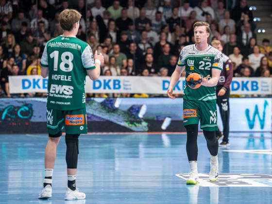 Erik Persson (Frisch Auf Goeppingen, 22) am Ball, Frisch Auf Goeppingen vs. THW Kiel, Handball, 1. Bundesliga, Herren, Spielzeit 2025 2026, 21.02.2026, Frisch Auf Goeppingen vs. THW Kiel, Handball, 1. Bundesliga, Herren, Spielzeit 2025 2026, 21.02.2026 Goeppingen Copyright: xEibner-Pressefoto MichaelxSchmidx EP_MST