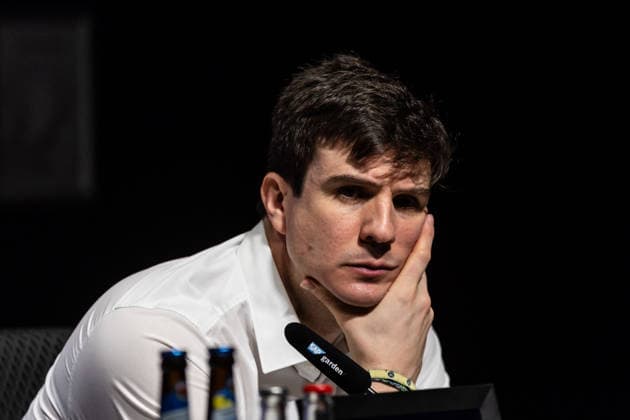 GER, BMW Top Four, Basketball BBL Pokal, Halbfinale, ALBA Berlin - EWE Baskets Oldenburg. 21.02.2026, SAP Garden, München, GER, BMW Top Four, Basketball BBL Pokal, Halbfinale, ALBA Berlin - EWE Baskets Oldenburg. Pedro Calles (Head Coach), ALBA Berlin bei der Pressekonferenz Foto Alexander Trienitz München SAP Garden Bayern Deutschland
