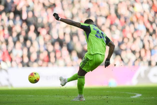 Ryan Sessegnon of Fulham fires a shot at goal Sunderland v Fulham, Premier League, Football, Stadium of Light, Sunderland, UK - 22 Feb 2026Sunderland Stadium of Light United Kingdom EDITORIAL USE ONLY No use with unauthorised audio, video, data, fixture lists, club league logos or live services. Online in-match use limited to 120 images, no video emulation. No use in betting, games or single club league player publications. Copyright: xRichardxLee Shutterstockx 16681560av