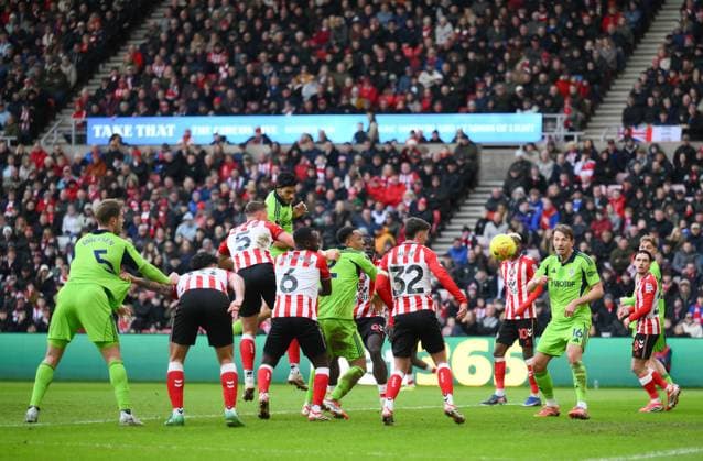 Raul Jimenez of Fulham scores their first goal Sunderland v Fulham, Premier League, Football, Stadium of Light, Sunderland, UK - 22 Feb 2026Sunderland Stadium of Light United Kingdom EDITORIAL USE ONLY No use with unauthorised audio, video, data, fixture lists, club league logos or live services. Online in-match use limited to 120 images, no video emulation. No use in betting, games or single club league player publications. Copyright: xRichardxLee Shutterstockx 16681560ca