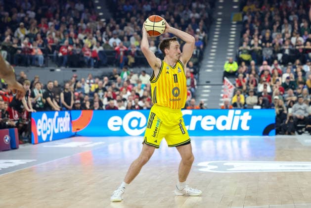 Moses Wood (Alba Berlin, 11), GER, BMA365 Bamberg Baskets vs. Alba Berlin, Basketball, BBL Pokal, BMW TOP FOUR, Finale, Saison 2025 2026, 22.02.2026, GER, BMA365 Bamberg Baskets vs. Alba Berlin, Basketball, BBL Pokal, BMW TOP FOUR, Finale, Saison 2025 2026, 22.02.2026 Muenchen Copyright: xEibner-Pressefoto JennixMaulx EP_JML