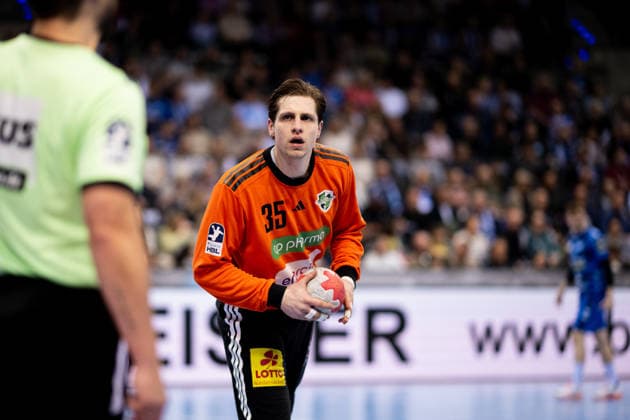 Joel Birlehm, (TSV Hannover Burgdorf, 35, Torwart), TVB Stuttgart vs. TSV Hannover Burgdorf, DAIKIN Handballbundesliga, 22. Spieltag, Saison 2025 2026, 22.02.2026 Eibner-Pressefoto Andreas Ulmer TVB Stuttgart vs. TSV Hannover Burgdorf, DAIKIN Handballbundesliga, 22. Spieltag, Saison 2025 2026, 22.02.2026 Stuttgart Copyright: xEibner-Pressefoto AndreasxUlmerx EP_AUR