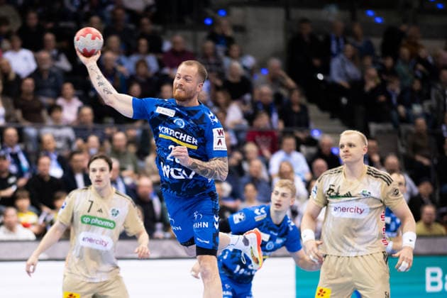 Patrick Zieker, (TVB Stuttgart, 25), TVB Stuttgart vs. TSV Hannover Burgdorf, DAIKIN Handballbundesliga, 22. Spieltag, Saison 2025 2026, 22.02.2026 Eibner-Pressefoto Andreas Ulmer TVB Stuttgart vs. TSV Hannover Burgdorf, DAIKIN Handballbundesliga, 22. Spieltag, Saison 2025 2026, 22.02.2026 Stuttgart Copyright: xEibner-Pressefoto AndreasxUlmerx EP_AUR