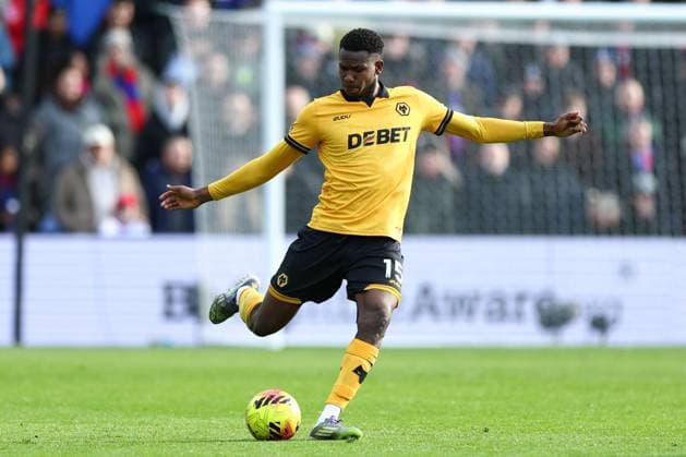Yerson Mosquera of Wolverhampton Wanderers Crystal Palace v Wolverhampton Wanderers, Premier League, Football, Selhurst Park, London, UK - 22 Feb 2026London Selhurst Park United Kingdom EDITORIAL USE ONLY No use with unauthorised audio, video, data, fixture lists, club league logos or live services. Online in-match use limited to 120 images, no video emulation. No use in betting, games or single club league player publications. Copyright: xSimonxDael Shutterstockx 16681548cm