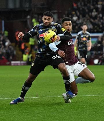 James Justin of Leeds United and Ollie Watkins of Aston Villa Aston Villa v Leeds United, Premier League, Football, Villa Park, Birmingham, UK - 21 Feb 2026Birmingham Villa Park United Kingdom EDITORIAL USE ONLY No use with unauthorised audio, video, data, fixture lists, club league logos or live services. Online in-match use limited to 120 images, no video emulation. No use in betting, games or single club league player publications. Copyright: xAnnaxGowthorpe Shutterstockx 16681467br