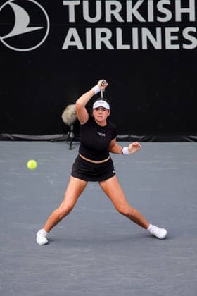 WTA, Tennis Damen MERIDA OPEN 2026 WTA MERIDA OPEN 2026 M. STAKUSIC VS D. YASTREMSKA 23022026 MERIDA, YUCATAN, MEXICO. Action photo of canadian Marina Stakusic, during day 1 of the WTA Merida Open 2026, held at the Yucatan Country Club of Merida, Yucatan, Mexico. Foto de accion de la canadiense Marina Stakusic, durante el dia 1 del WTA Merida Open 2026, celebrado en el Yucatan Country Club de Merida, Yucatan, Mexico. PHOTO BY IMAGENSHOP MERIDA YUCATAN MEXICO Copyright: xIMAGENSHOPxAGENCIAxFOTOGRAFICAx