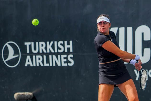 WTA, Tennis Damen MERIDA OPEN 2026 WTA MERIDA OPEN 2026 M. STAKUSIC VS D. YASTREMSKA 23022026 MERIDA, YUCATAN, MEXICO. Action photo of canadian Marina Stakusic, during day 1 of the WTA Merida Open 2026, held at the Yucatan Country Club of Merida, Yucatan, Mexico. Foto de accion de la canadiense Marina Stakusic, durante el dia 1 del WTA Merida Open 2026, celebrado en el Yucatan Country Club de Merida, Yucatan, Mexico. PHOTO BY IMAGENSHOP MERIDA YUCATAN MEXICO Copyright: xBarbaraxRamosxVillalobosx