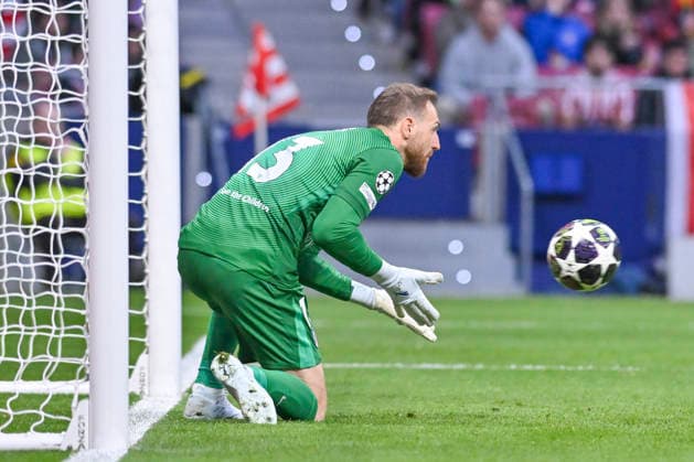 February 24, 2026, Madrid, Madrid, Spain: JAN OBLAK of Atletico de Madrid in action during the Champions League match, second leg of the Play-Off between ATLo°TICO DE MADRID and CLUB BRUJAS KV, held on February 24, 2026, at the Riad Air Metropolitano, Madrid, Spain. Madrid Spain - ZUMAc312 20260224_zsp_c312_058 Copyright: xOscarxManuelxSanchezx