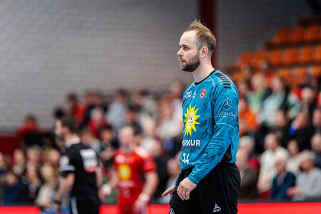 Alexander Schulze (TuS N-Luebbecke, 14) ist enttaeuscht unzufrieden GER, TuS N-Luebbecke vs. HBW Balingen-Weilstetten, Handball, 2. Bundesliga, 21. Spieltag, Spielzeit 2025 2026, 25.02.2026 GER, TuS N-Luebbecke vs. HBW Balingen-Weilstetten, Handball, 2. Bundesliga, 21. Spieltag, Spielzeit 2025 2026, 25.02.2026 Luebbecke Copyright: xEibner-Pressefoto JanxRollingerx EP_JSK