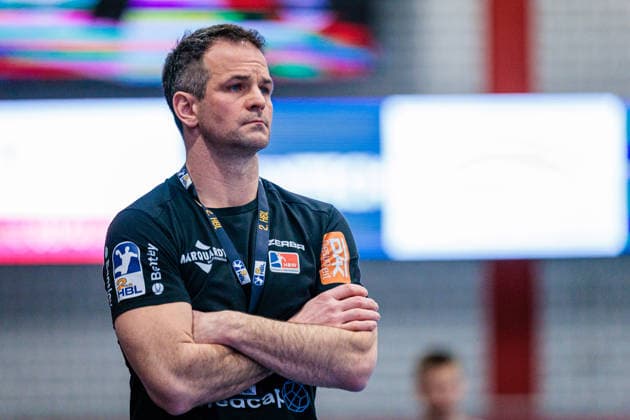 Matthias Flohr (HBW Balingen-Weilstetten, Trainer) GER, TuS N-Luebbecke vs. HBW Balingen-Weilstetten, Handball, 2. Bundesliga, 21. Spieltag, Spielzeit 2025 2026, 25.02.2026 GER, TuS N-Luebbecke vs. HBW Balingen-Weilstetten, Handball, 2. Bundesliga, 21. Spieltag, Spielzeit 2025 2026, 25.02.2026 Luebbecke Copyright: xEibner-Pressefoto JanxRollingerx EP_JSK