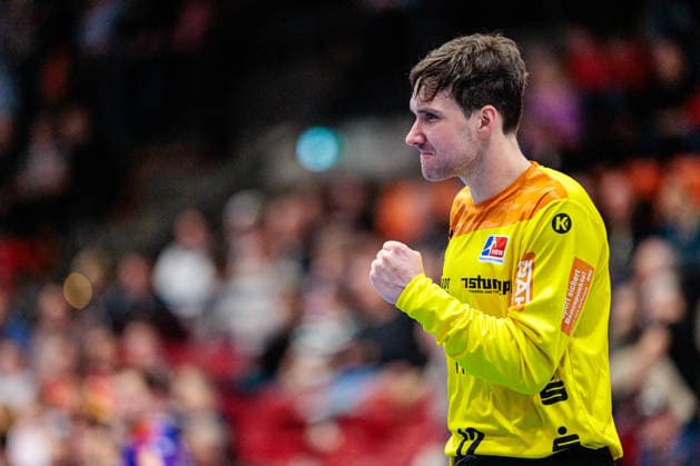 Daniel Rebmann (HBW Balingen-Weilstetten, 12) jubelt freut sich GER, TuS N-Luebbecke vs. HBW Balingen-Weilstetten, Handball, 2. Bundesliga, 21. Spieltag, Spielzeit 2025 2026, 25.02.2026 GER, TuS N-Luebbecke vs. HBW Balingen-Weilstetten, Handball, 2. Bundesliga, 21. Spieltag, Spielzeit 2025 2026, 25.02.2026 Luebbecke Copyright: xEibner-Pressefoto JanxRollingerx EP_JSK
