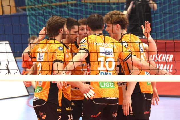 DEU, DVV, 1.VBL, BR Volleys vs. VCO Olympia, 25.02.2026, Hohenschoenhausen, Berlin, DEU, DVV, 1.VBL, BR Volleys vs. VCO Olympia, im Bild BR Volleys-Spielerkreis