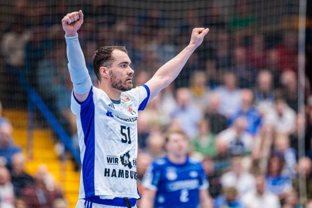 Casper Mortensen (Handball Verein Hamburg, 51) jubelt freut sich GER, TBV Lemgo Lippe vs. Handball Sport Verein Hamburg, Handball, 1. Bundesliga, 23. Spieltag, Spielzeit 2025 2026, 26.02.2026 GER, TBV Lemgo Lippe vs. Handball Sport Verein Hamburg, Handball, 1. Bundesliga, 23. Spieltag, Spielzeit 2025 2026, 26.02.2026 Lemgo Copyright: xEibner-Pressefoto JanxRollingerx EP_JSK