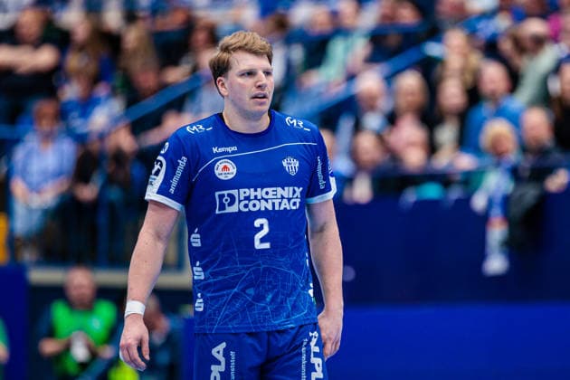 Lukas Hutecek (TBV Lemgo Lippe, 02) GER, TBV Lemgo Lippe vs. Handball Verein Hamburg, Handball, 1. Bundesliga, 23. Spieltag, Spielzeit 2025 2026, 26.02.2026 GER, TBV Lemgo Lippe vs. Handball Sport Verein Hamburg, Handball, 1. Bundesliga, 23. Spieltag, Spielzeit 2025 2026, 26.02.2026 Lemgo Copyright: xEibner-Pressefoto JanxRollingerx EP_JSK