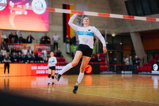 Svenja Schroeder (TV Segnitz, 09), Faustball, Deutsche Meisterschaft, Final 4, Saison 2025 2026, 28.02.2026, Faustball, Deutsche Meisterschaft, Final 4, Saison 2025 2026, 28.02.2026, Stuttgart Copyright: xEibner-Pressefoto LarsxNeumannx EP_LNN