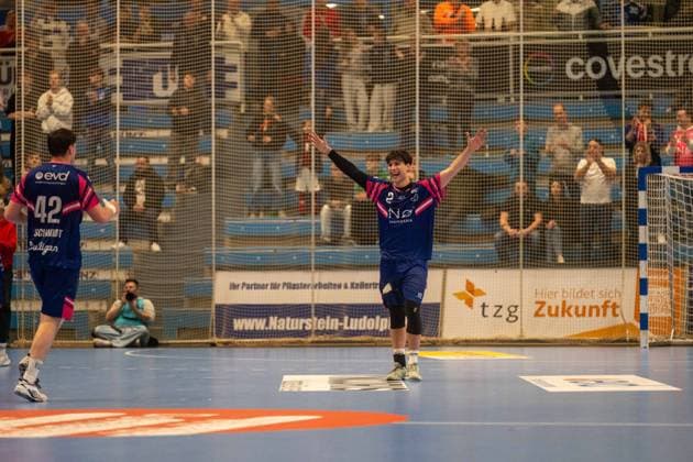 , TSV Dormagen vs. TuSEM Essen, Handball, 2.HBL, 22.Spieltag, Saison 2025 26, 28.02.2026, TSV Dormagen vs. TuSEM Essen, Handball, 2.HBL, 22.Spieltag, Saison 2025 26, 28.02.2026 Dormagen Copyright: xEibner-Pressefoto LukasxBaldygax EP_LBA
