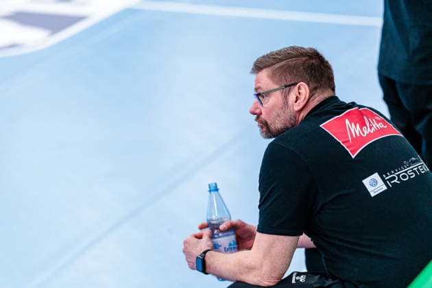Aaron Ziercke (GWD Minden, Trainer) GER, GWD Minden vs. TVB Stuttgart, Handball, 1. Bundesliga, 23. Spieltag, Spielzeit 2025 2026, 01.03.2026 GER, GWD Minden vs. TVB Stuttgart, Handball, 1. Bundesliga, 23. Spieltag, Spielzeit 2025 2026, 01.03.2026 Minden Copyright: xEibner-Pressefoto JanxRollingerx EP_JSK