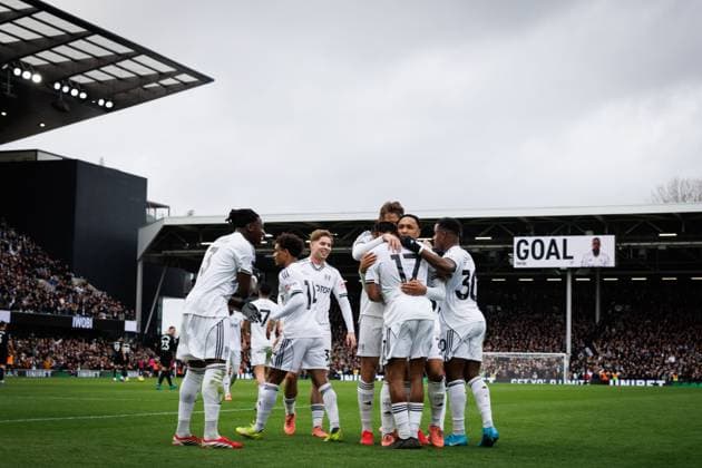 Alex Iwobi of Fulham celebrates after scoring a goal (2-0) Fulham v Tottenham Hotspur, Premier League, Football, Craven Cottage, London, UK - 01 Mar 2026London Craven Cottage United Kingdom EDITORIAL USE ONLY No use with unauthorised audio, video, data, fixture lists, club league logos or live services. Online in-match use limited to 120 images, no video emulation. No use in betting, games or single club league player publications. Copyright: xSimonxDael Shutterstockx 16708827bg