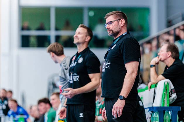Aaron Ziercke (GWD Minden, Trainer) GER, GWD Minden vs. TVB Stuttgart, Handball, 1. Bundesliga, 23. Spieltag, Spielzeit 2025 2026, 01.03.2026 GER, GWD Minden vs. TVB Stuttgart, Handball, 1. Bundesliga, 23. Spieltag, Spielzeit 2025 2026, 01.03.2026 Minden Copyright: xEibner-Pressefoto JanxRollingerx EP_JSK