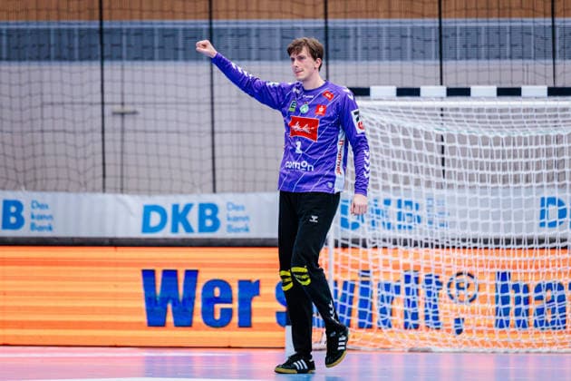 Malte Semisch (GWD Minden, 01) jubelt freut sich GER, GWD Minden vs. TVB Stuttgart, Handball, 1. Bundesliga, 23. Spieltag, Spielzeit 2025 2026, 01.03.2026 GER, GWD Minden vs. TVB Stuttgart, Handball, 1. Bundesliga, 23. Spieltag, Spielzeit 2025 2026, 01.03.2026 Minden Copyright: xEibner-Pressefoto JanxRollingerx EP_JSK