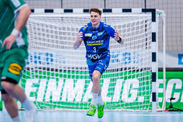 Max Haefner (TVB Stuttgart, 03) aergert sich regt sich auf GER, GWD Minden vs. TVB Stuttgart, Handball, 1. Bundesliga, 23. Spieltag, Spielzeit 2025 2026, 01.03.2026 GER, GWD Minden vs. TVB Stuttgart, Handball, 1. Bundesliga, 23. Spieltag, Spielzeit 2025 2026, 01.03.2026 Minden Copyright: xEibner-Pressefoto JanxRollingerx EP_JSK