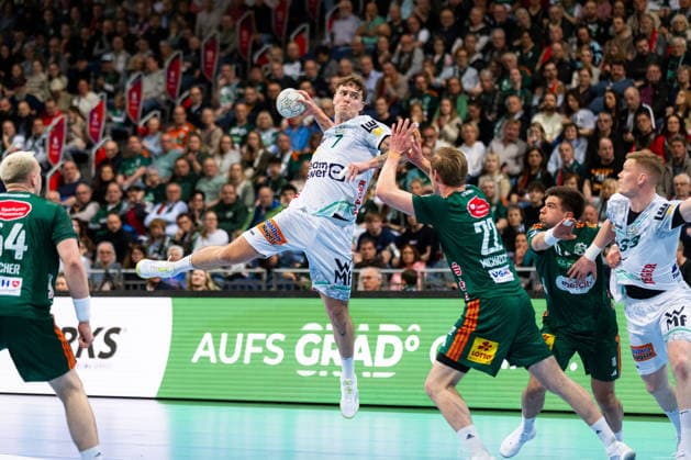Victor KLOEVE (FRISCH AUF! Goeppingen, 07) erzielt ein Tor, Aktion, Torwurf GER, TSV Hannover-Burgdorf vs. FRISCH AUF! Goeppingen, Handball, Bundesliga, 23. Spieltag, Spielzeit 2025 2026, 01.03.2026, GER, TSV Hannover-Burgdorf vs. FRISCH AUF! Goeppingen, Handball, Bundesliga, 23. Spieltag, Spielzeit 2025 2026, 01.03.2026, Hannover Copyright: xEibnerxPressefoto OliverxSchmidtx EP_OST