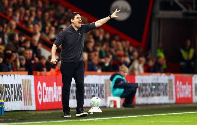 AFC Bournemouth Manager Andoni Iraola. AFC Bournemouth v Brentford, Premier League, Football, Vitality Stadium, Bournemouth, UK - 03 Mar 2026Bournemouth Vitality Stadium United Kingdom EDITORIAL USE ONLY No use with unauthorised audio, video, data, fixture lists, club league logos or live services. Online in-match use limited to 120 images, no video emulation. No use in betting, games or single club league player publications. Copyright: xJamesxMarsh Shutterstockx 16719986ai