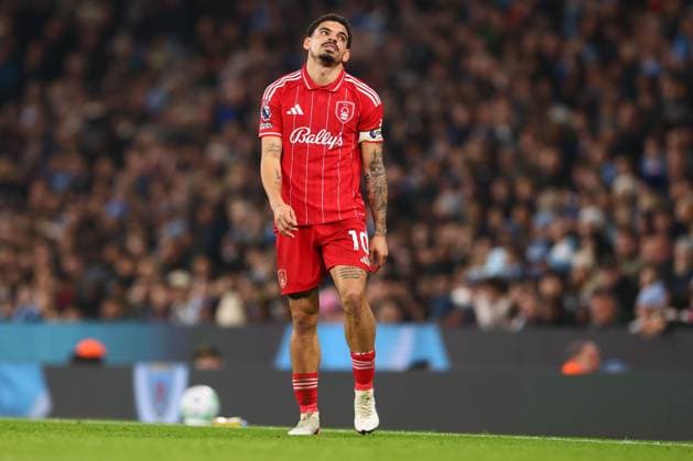 Morgan Gibbs-White of Nottingham Forest looks dejected Manchester City v Nottingham Forest, Premier League, Football, Etihad Stadium, Manchester, UK - 04 Mar 2026Manchester Etihad Stadium United Kingdom EDITORIAL USE ONLY No use with unauthorised audio, video, data, fixture lists, club league logos or live services. Online in-match use limited to 120 images, no video emulation. No use in betting, games or single club league player publications. Copyright: xPaulxCurrie Shutterstockx 16720019bo