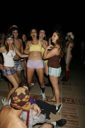 December 14, 2006 - Westwood, CA, U.S. - 13 December 2006 - Westwood, California - UCLA students participate in the Undie Run . Over five thousand University of California - Los Angeles students run through the streets in their underwear to ensure good grades on their final exams. Photo Credit: Russ Elliot AdMedia Copyright: xRussxElliotAdmediax